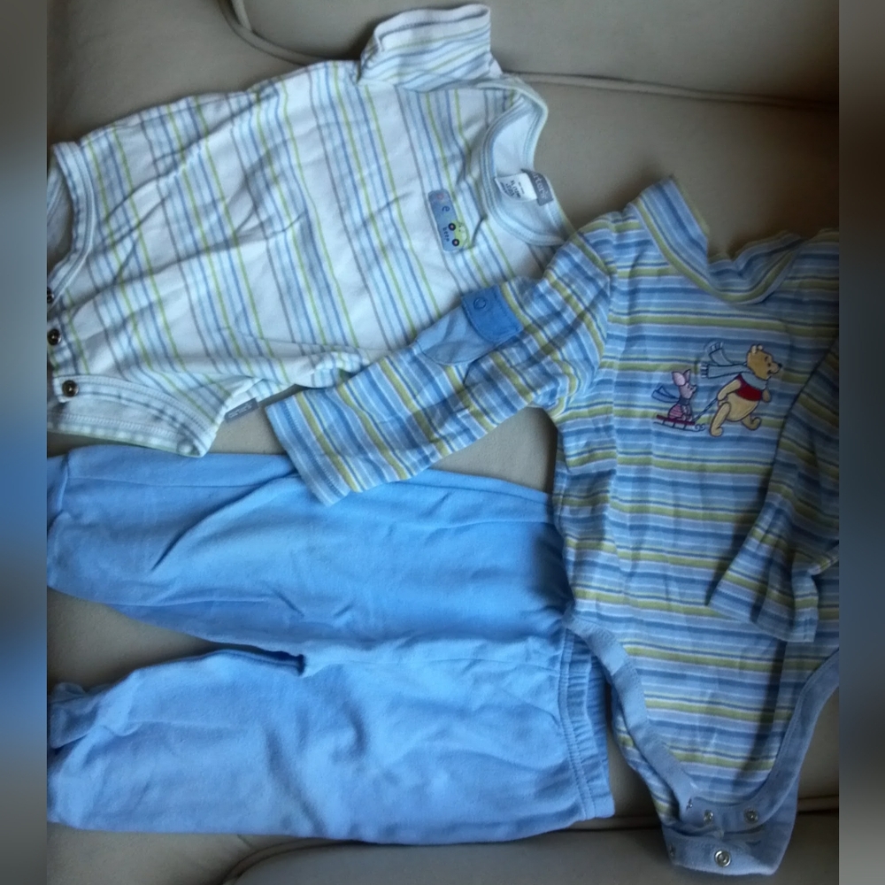 Disney Store & Carters 3 Piece Lot 12 Months Winnie The Pooh